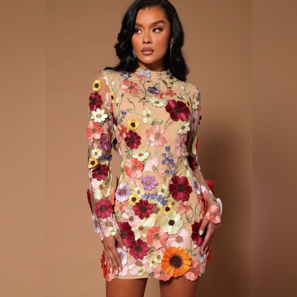 NWT Fashion Nova floral mini dress